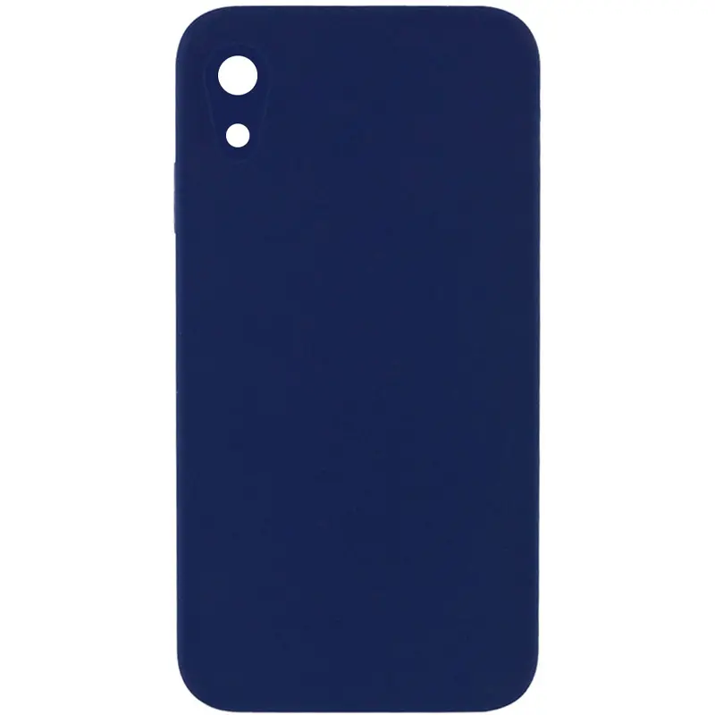 Чехол Silk Square Full Camera Protective (AA) NO LOGO для Apple iPhone XR (6.1"), Темно-синий / Midnight blue, Силикон, купить оптом с доставкой