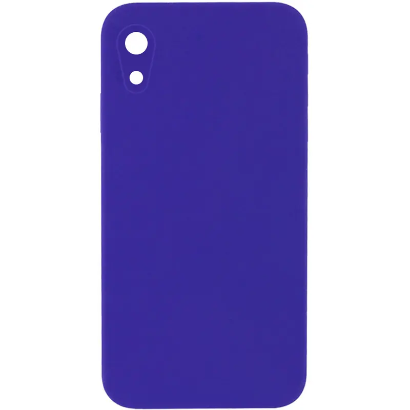 Чехол Silk Square Full Camera Protective (AA) NO LOGO для Apple iPhone XR (6.1"), Фиолетовый / Ultra Violet, Силикон, купить оптом с доставкой