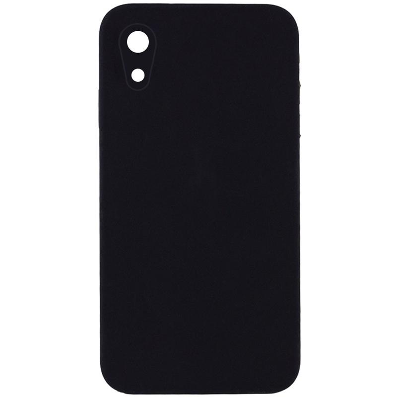 Чехол Silicone Case Square Full Camera Protective (AA) для Apple iPhone XR (6.1) | Микрофибра на картинке №1