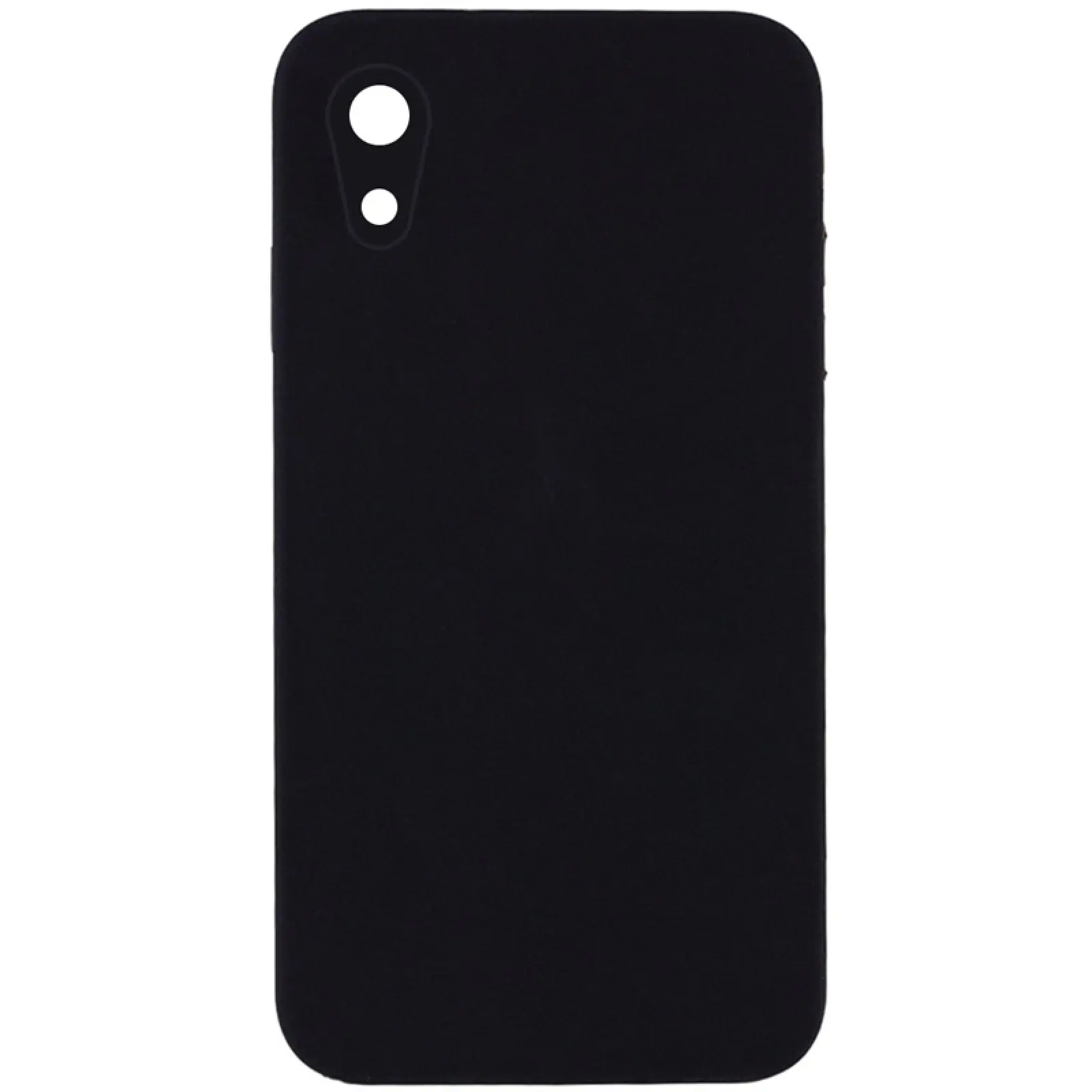 Чехол Silk Square Full Camera Protective (AA) NO LOGO для Apple iPhone XR (6.1"), Черный / Black, Силикон, купить оптом с доставкой