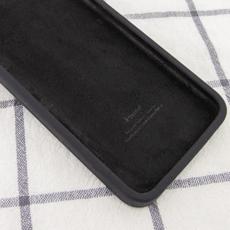 Чехол Silk Square Full Camera Protective (AA) NO LOGO для Apple iPhone XR (6.1"), Черный / Black 2, Силикон, купить оптом с доставкой