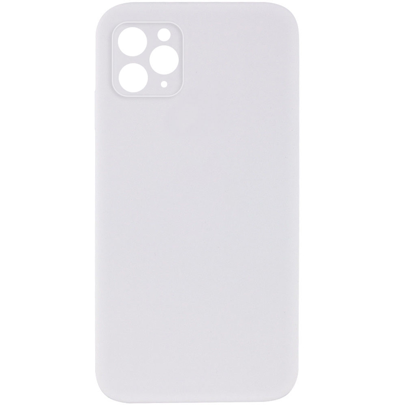 Чехол Silk Square Full Camera Protective (AA) NO LOGO для Apple iPhone 11 Pro Max (6.5"), Белый / White, Силикон, купить оптом с доставкой