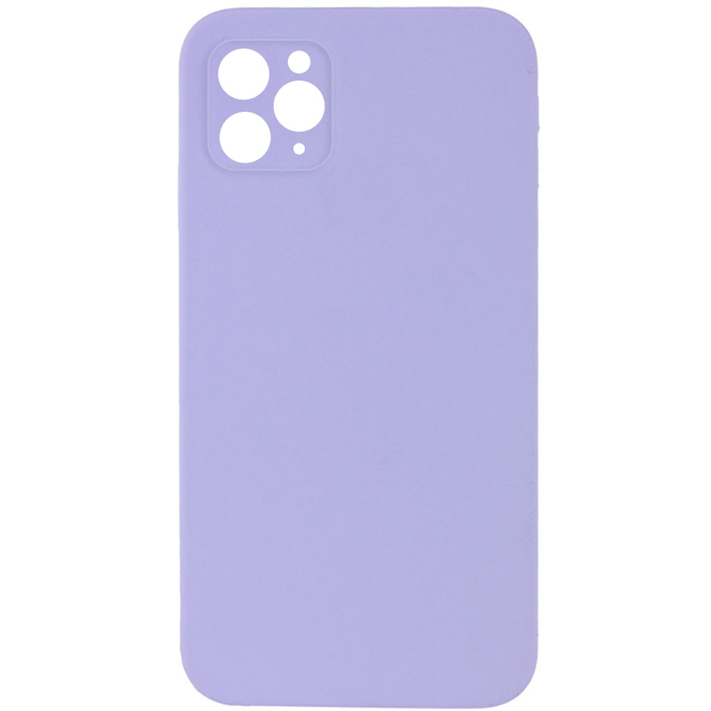 Чехол Silk Square Full Camera Protective (AA) NO LOGO для Apple iPhone 11 Pro Max (6.5"), Сиреневый / Dasheen, Силикон, купить оптом с доставкой