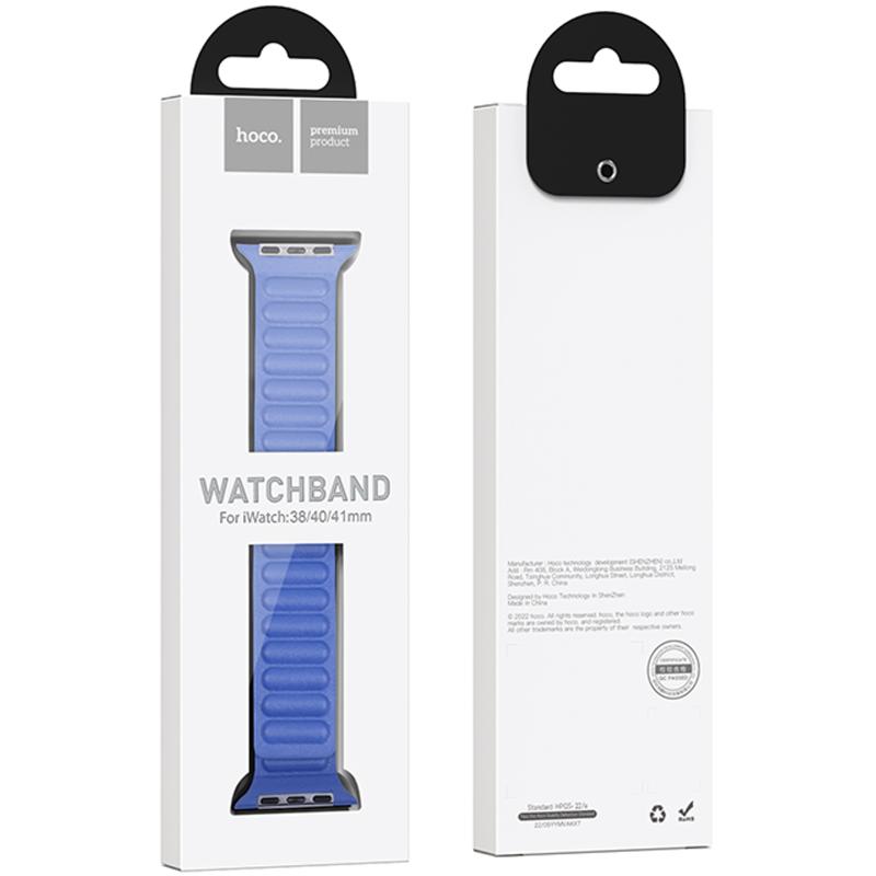 Ремінець Hoco WA23 Original series leather chain magnetic strap для Apple watch 42(ser.1-3)/44/45/49m на малюнкі №2
