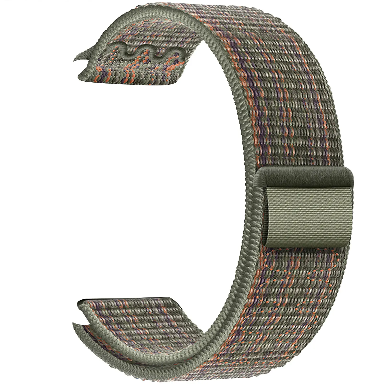 Ремешок Hoco WA25 Original series nylon strap для Apple watch 38/40/41mm, Dark Green with Orange, Нейлон, купить оптом с доставкой