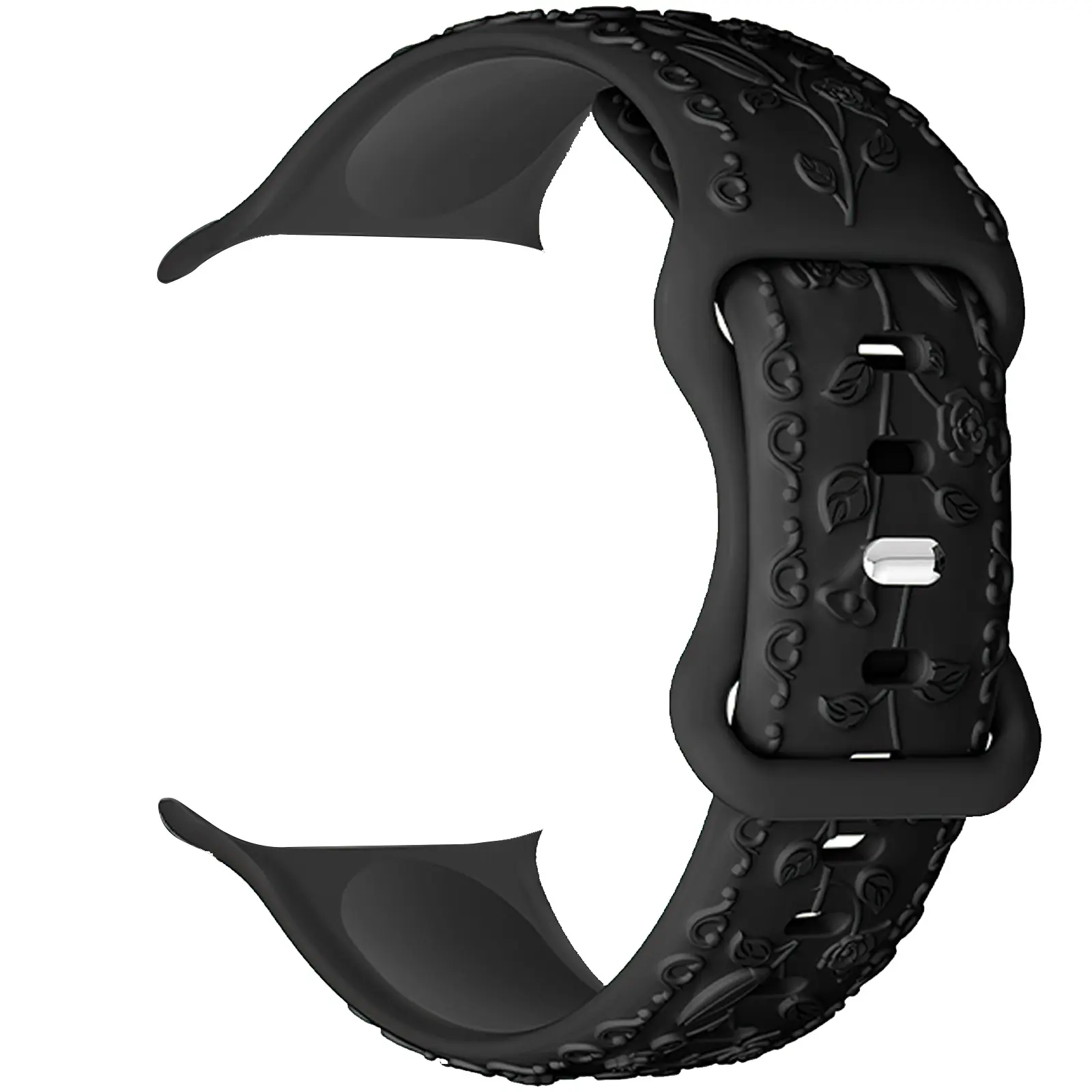 Ремінець Hoco WA30 Flexible series 3D solid color silicone strap для Apple watch 38/40/41mm, Black, Силікон (TPU), купити оптом з доставкою