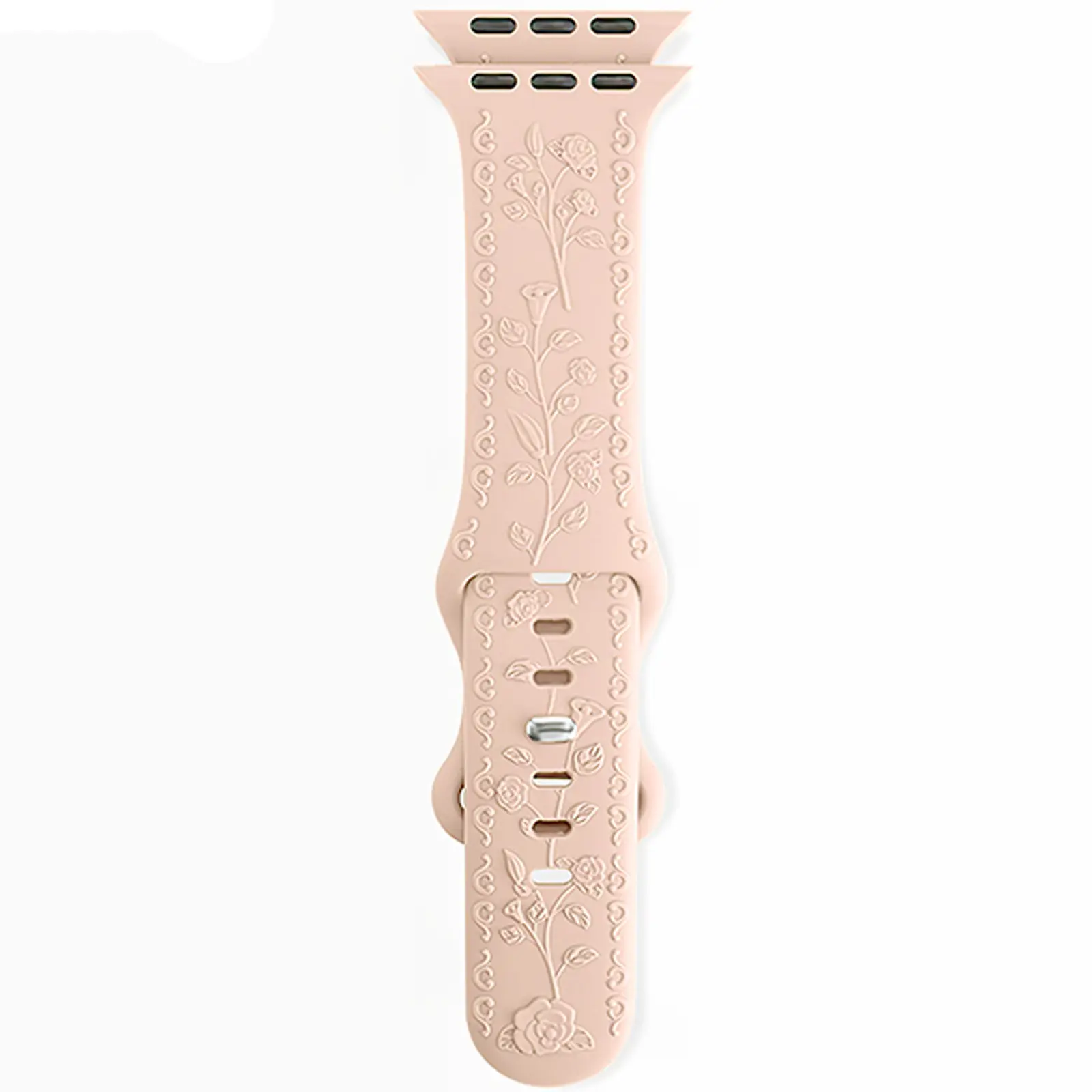 Ремінець Hoco WA30 Flexible series 3D solid color silicone strap для Apple watch 38/40/41mm, Powder Sand 2, Силікон (TPU), купити оптом з доставкою