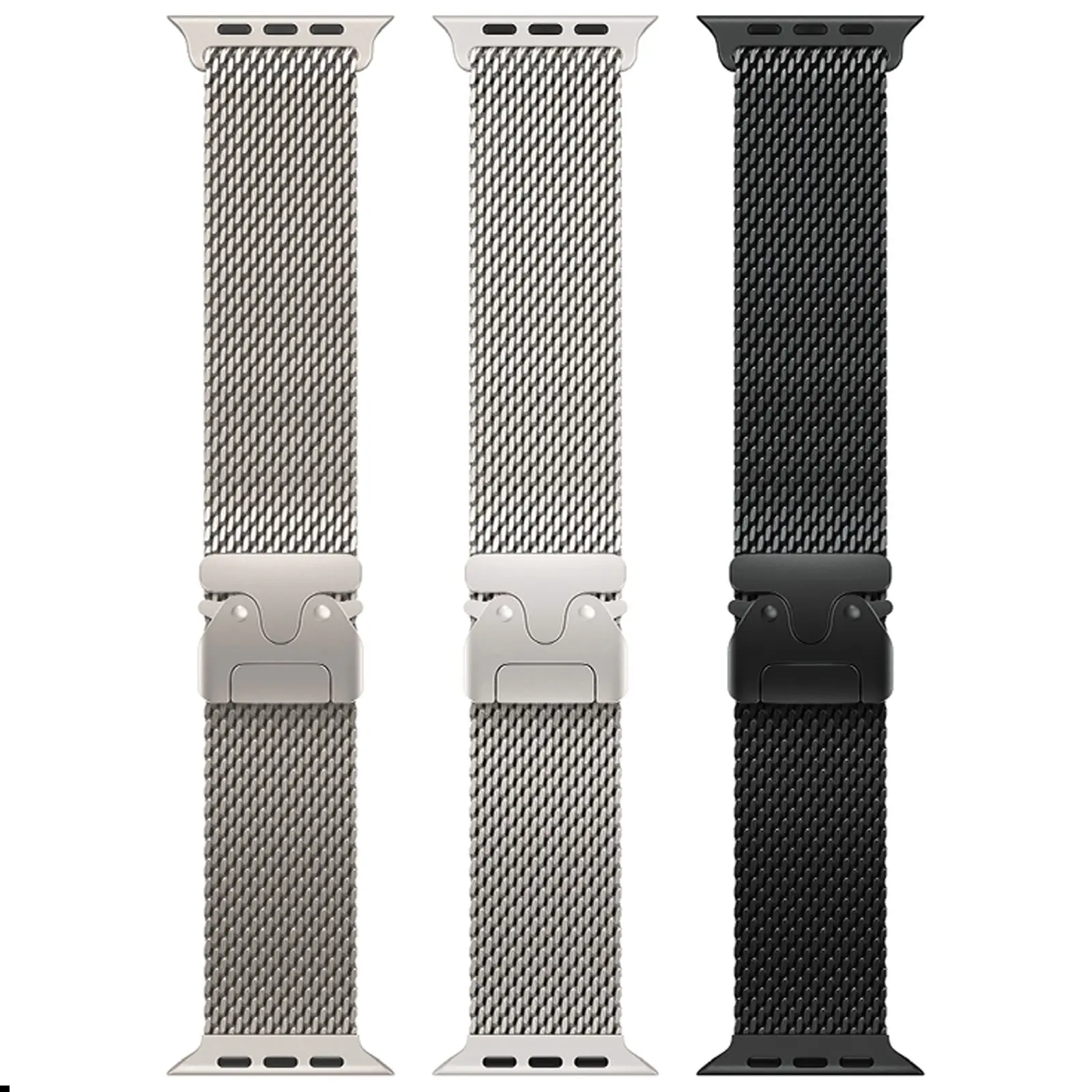 Ремешок Hoco WA33 Original series umbrella buckle Milanese steel strap для Apple watch 38/40/41/42mm, Металл, купить оптом с доставкой