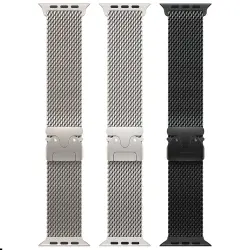 Ремешок Hoco WA33 Original series umbrella buckle Milanese steel strap для Apple watch 38/40/41/42mm