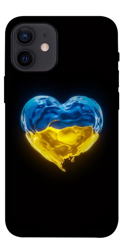 Чохол itsPrint Серце України для Apple iPhone 12 mini (5.4"), love ukraine, купити оптом з доставкою