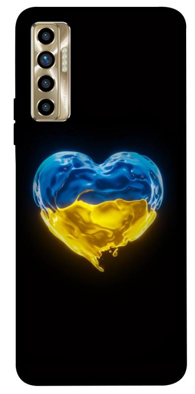 Чехол itsPrint Серце України для TECNO Camon 17P, love ukraine, купить оптом с доставкой