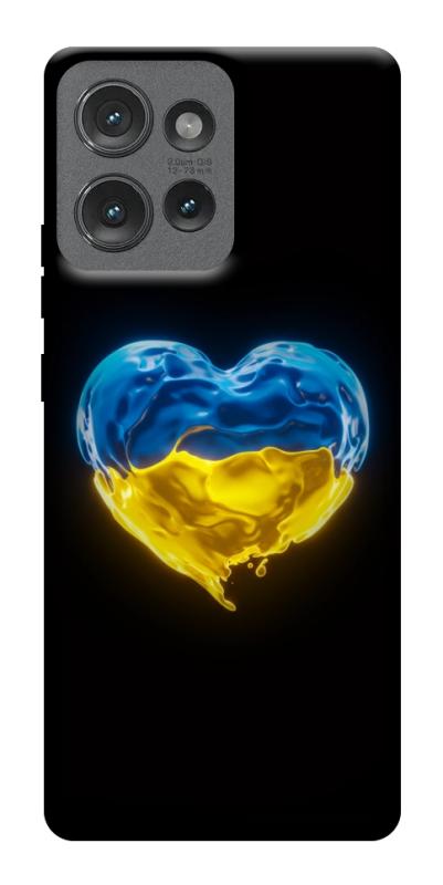 Чехол itsPrint Серце України для Motorola Edge 50, love ukraine, купить оптом с доставкой