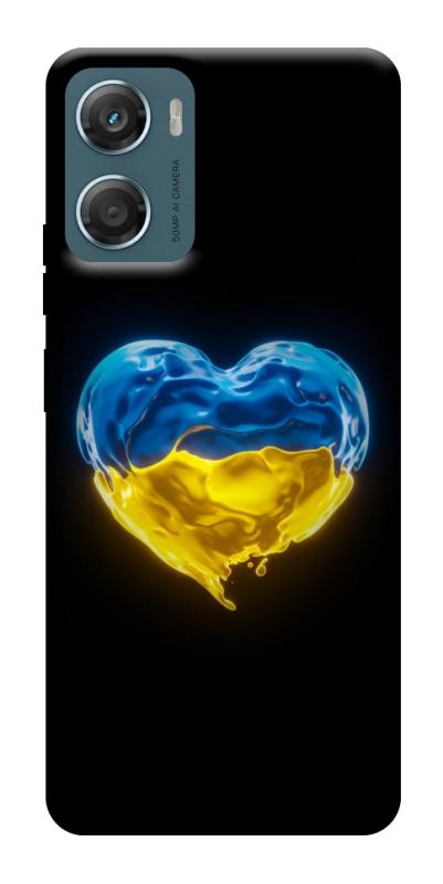 Чехол itsPrint Серце України для Motorola Moto G06, love ukraine, купить оптом с доставкой