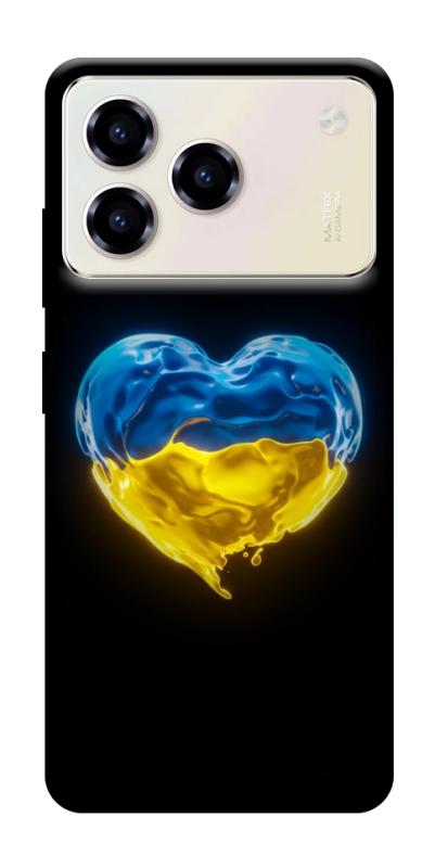 Чехол itsPrint Серце України для ZTE Blade A76, love ukraine, купить оптом с доставкой