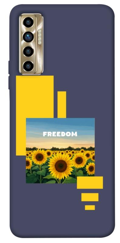 Чехол itsPrint Квітуча свобода для TECNO Camon 17P, love ukraine, купить оптом с доставкой
