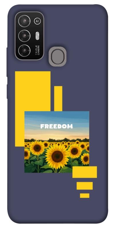 Чехол itsPrint Квітуча свобода для ZTE Blade A52, love ukraine, купить оптом с доставкой