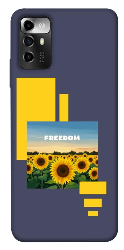 Чехол itsPrint Квітуча свобода для ZTE Blade A72, love ukraine, купить оптом с доставкой