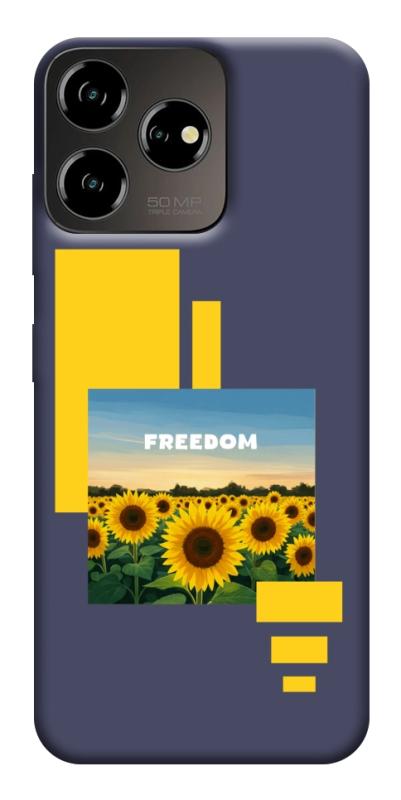 Чехол itsPrint Квітуча свобода для ZTE Blade V50 Desing 4G, love ukraine, купить оптом с доставкой