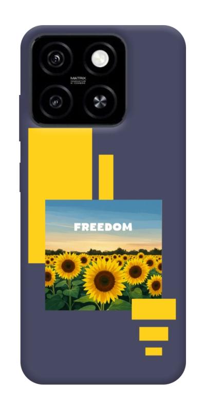Чехол itsPrint Квітуча свобода для ZTE Blade A55 4G, love ukraine, купить оптом с доставкой