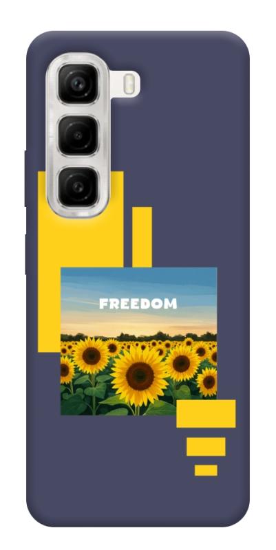 Чехол itsPrint Квітуча свобода для Infinix Hot 50 4G, love ukraine, купить оптом с доставкой