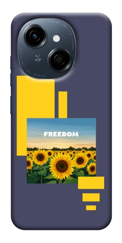Чехол itsPrint Квітуча свобода для TECNO Spark Go 1, love ukraine, купить оптом с доставкой