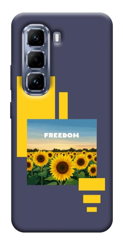 Чехол itsPrint Квітуча свобода для Infinix Hot 50 Pro, love ukraine, купить оптом с доставкой