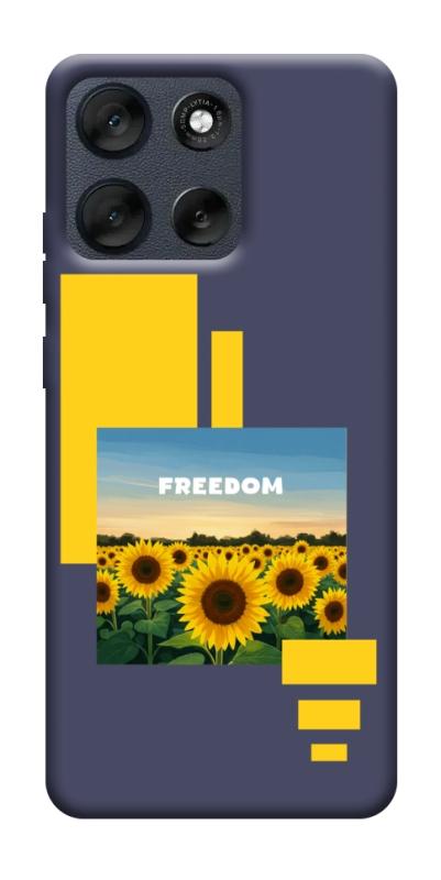 Чохол itsPrint Квітуча свобода для Motorola Moto G56 5G, love ukraine, купити оптом з доставкою