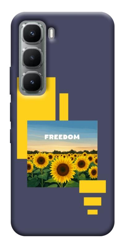 Чехол itsPrint Квітуча свобода для Infinix Hot 60 Pro, love ukraine, купить оптом с доставкой