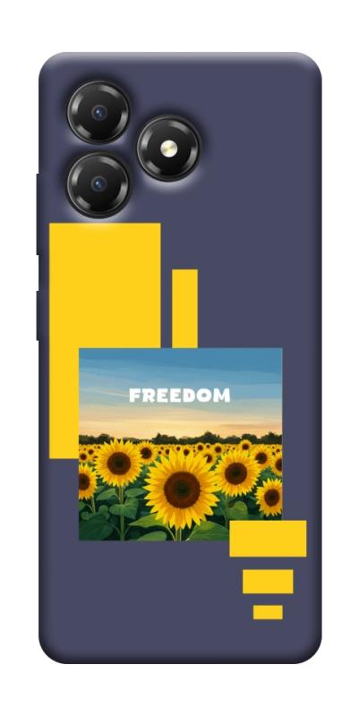 Чохол itsPrint Квітуча свобода для ZTE Blade A36, love ukraine, купити оптом з доставкою