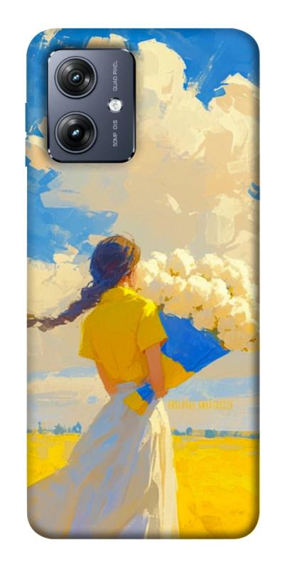 Чехол itsPrint Поле мрій для Motorola Moto G54, love ukraine, купить оптом с доставкой
