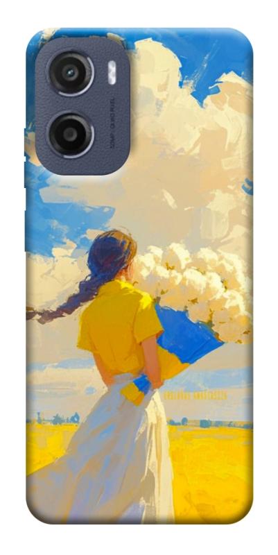 Чехол itsPrint Поле мрій для Motorola Moto G05, love ukraine, купить оптом с доставкой