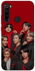 Чохол itsPrint BTS in red для Xiaomi Redmi Note 8