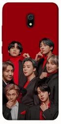 Чохол itsPrint BTS in red для Xiaomi Redmi 8a