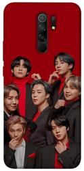 Чохол itsPrint BTS in red для Xiaomi Redmi 9