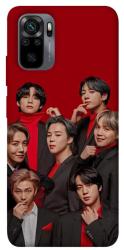 Чехол itsPrint BTS in red для Xiaomi Redmi Note 10 / Note 10s