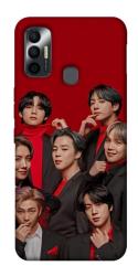 Чехол itsPrint BTS in red для TECNO Spark 7