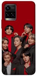 Чехол itsPrint BTS in red для Vivo Y21 / Y33s