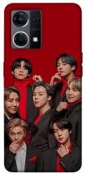 Чехол itsPrint BTS in red для Oppo Reno 7 4G