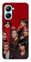 Чехол itsPrint BTS in red для Realme C33
