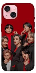 Чехол itsPrint BTS in red для Apple iPhone 15 (6.1")