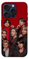 Чехол itsPrint BTS in red для Apple iPhone 15 Pro (6.1")