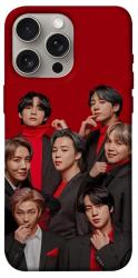 Чехол itsPrint BTS in red для Apple iPhone 15 Pro Max (6.7")