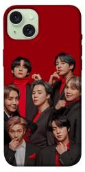 Чехол itsPrint BTS in red для Apple iPhone 15 Plus (6.7")