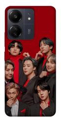 Чехол itsPrint BTS in red для Xiaomi Redmi 13C