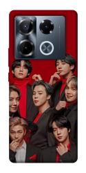 Чехол itsPrint BTS in red для Infinix Note 40 Pro 4G