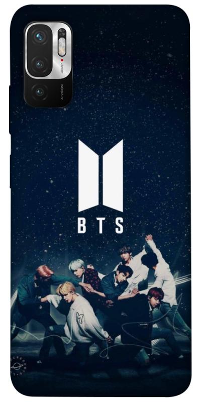 Чехол itsPrint BTS logo для Xiaomi Redmi Note 10 5G, к-pop, купить оптом с доставкой