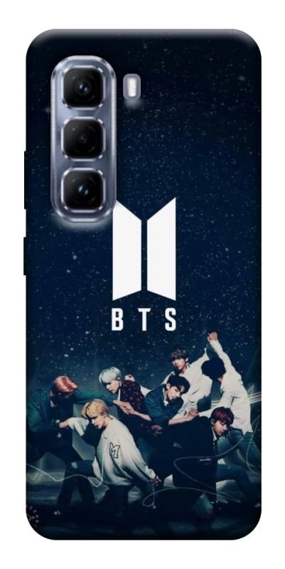 Чехол itsPrint BTS logo для Infinix Hot 50 Pro, к-pop, купить оптом с доставкой