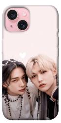 Чехол itsPrint Hyunjin and Felix для Apple iPhone 15 (6.1")