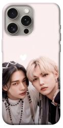 Чехол itsPrint Hyunjin and Felix для Apple iPhone 15 Pro Max (6.7")
