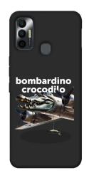 Чехол itsPrint Bombardino Crocodilo volante для TECNO Spark 7